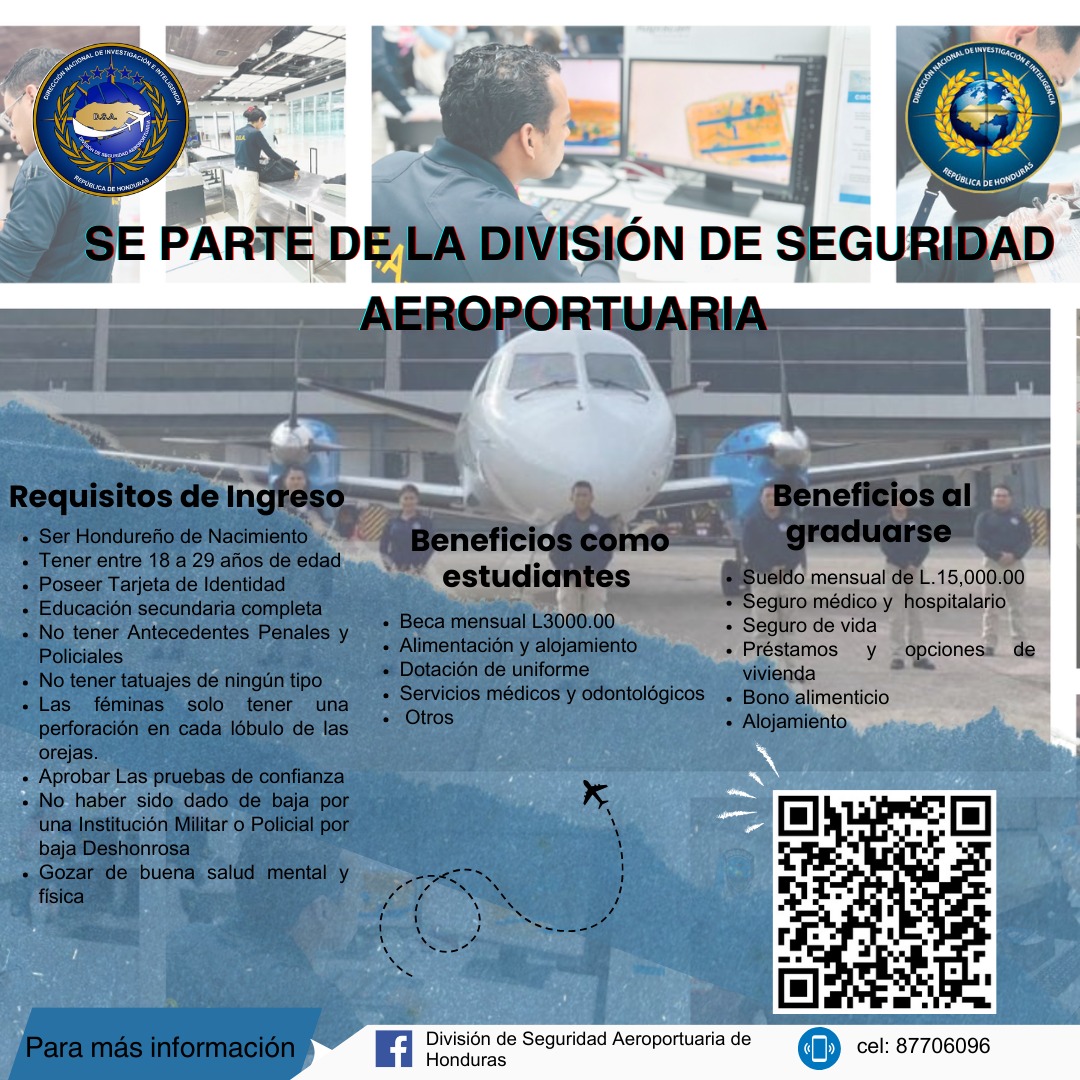 ✈️💙 ¡Únete a la División de Seguridad Aeroportuaria (DSA)! 💙✈️