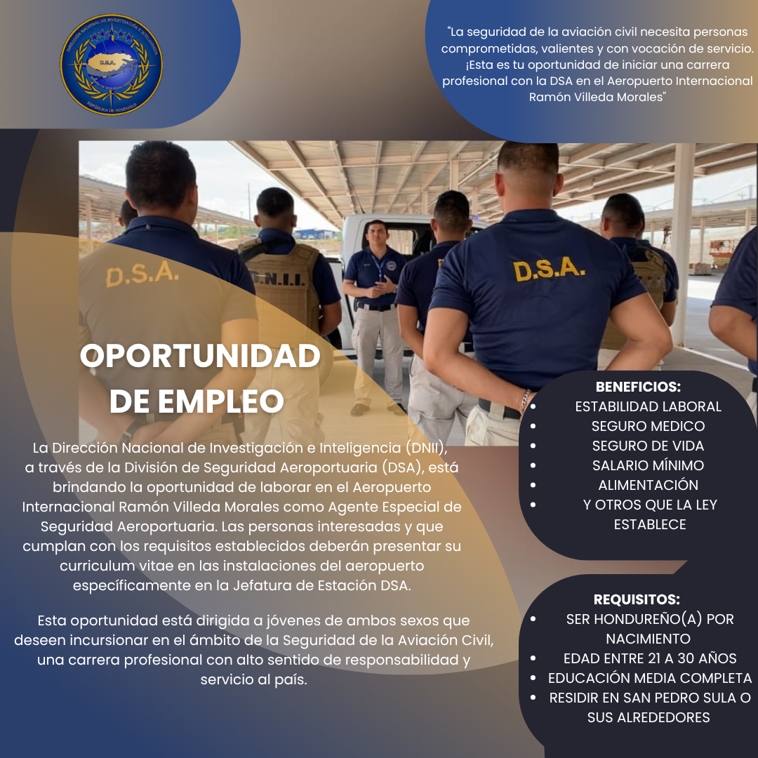 OPORTUNIDAD DE EMPLEO